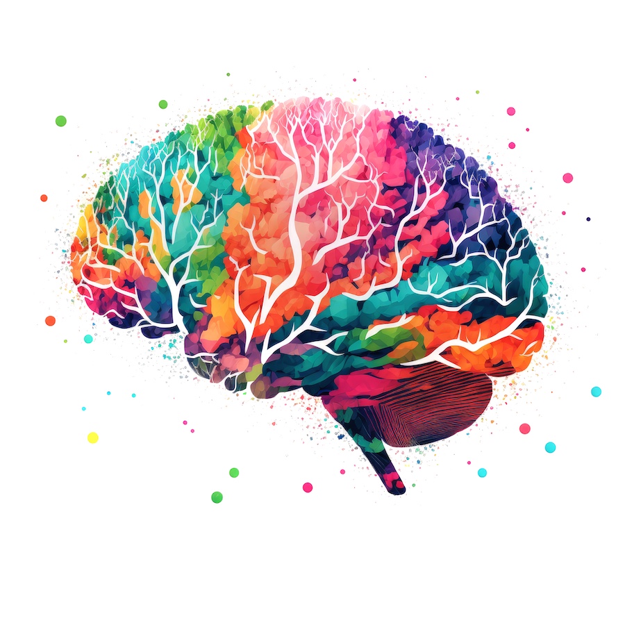Colorful Brain Art